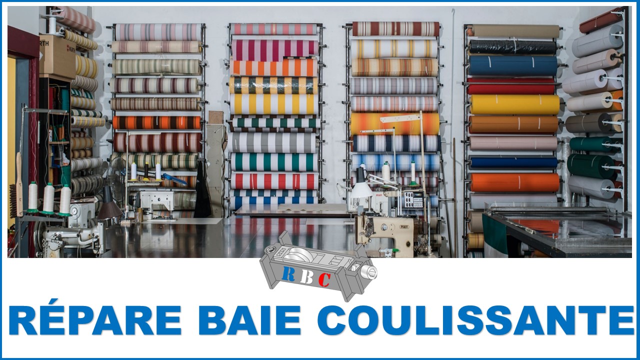 repare baie coulissante changement toile